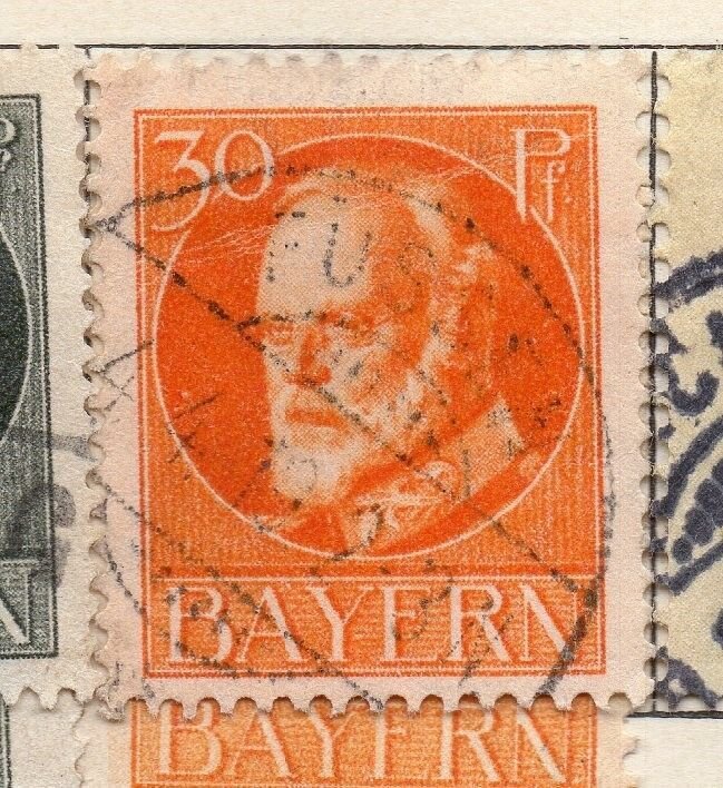 Bavaria 1913 Early Issue Fine Used 30pf. 234005