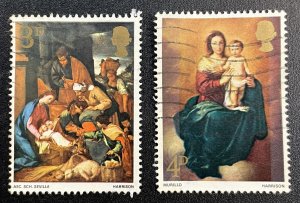 Great Britain #522,523 Used - Jesus, Madonna and Child