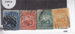 Costa Rica: Sc #1-4, Used (34916)