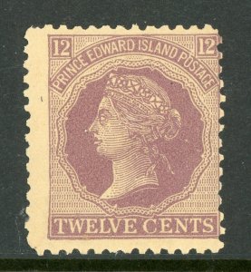 Canada 1872 Prince Edward Island 12p Violet Scott #16 MNH A834