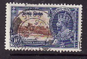 Hong Kong-Sc#149- id7-used KGV-10c KGV Silver Jubilee-dated 6 De1935-