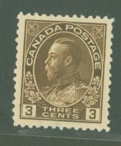 Canada #108ii Unused Single