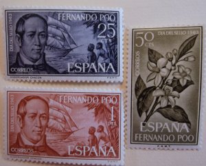 Fernando Poo 209-11  Cat $1.00 MNH