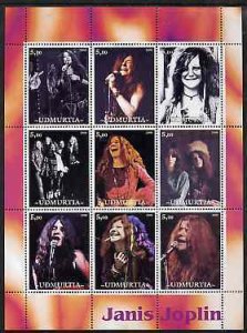 UDMURTIA - 2000 - J. Joplin - Perf 12v Sheet - Mint Never Hinged - Private Issue