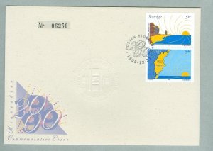 Sweden. Cover 1999 Millennium Post Sweden # 06256. Engraver: Lars Sjooblom.