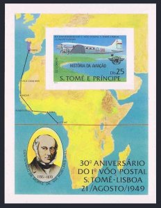 St Thomas & Prince 518-519 imp,MNH.Michel Bl.35B-36B. Rowland Hill.DC-3 Dakota.