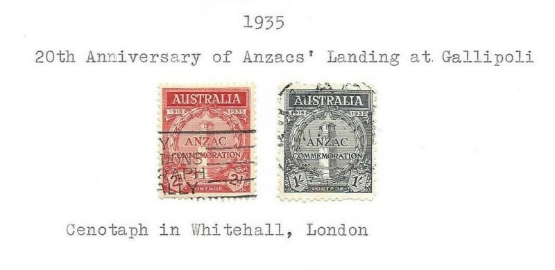 Australia #150 and 151 Used VF  