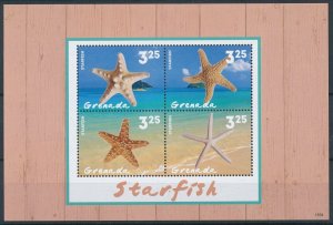 [109068] Grenada 2015 Marine life starfish Mini sheet MNH