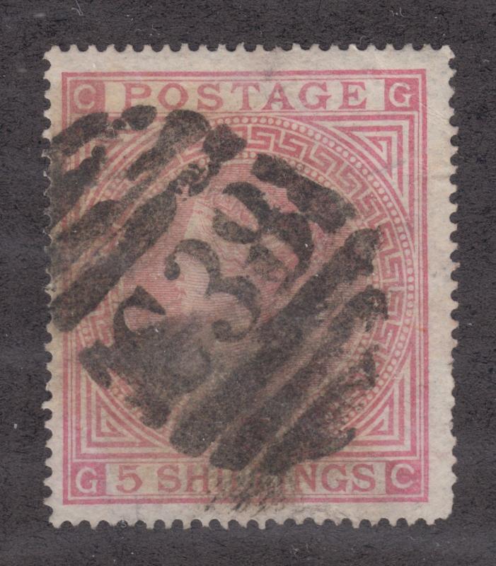 Great Britain SG Z56 used. Bold C38 barred oval cancel of Callao, Peru.