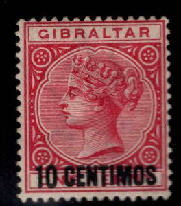 Gibraltar Scott 23 MH* surcharged stamp