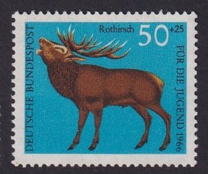 Germany  #B415  MNH 1966  red deer 50pf