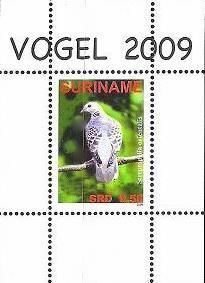 Suriname Surinam 2009 Birds streptopelia orientalis block MNH