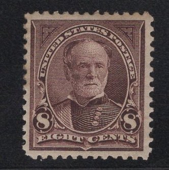 MINT US Stamp Scott #272 8c Violet Brown Sherman MINT Previously Hinged SCV $70