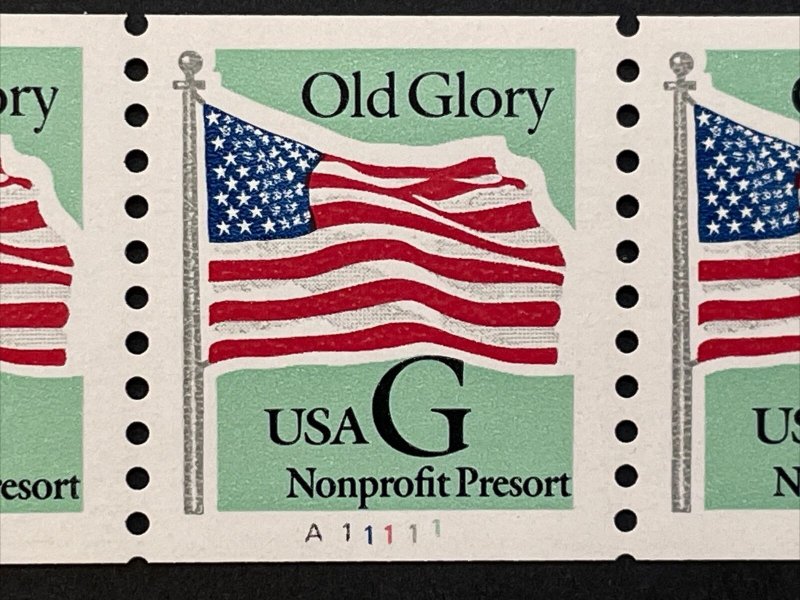 US PNC5 5c G-Rate Nonprofit Stamp Sc# 2893 Plate A11111 MNH