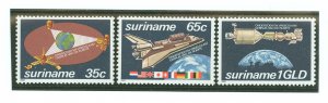 Surinam #588-590 Mint (NH) Single (Complete Set) (Space)