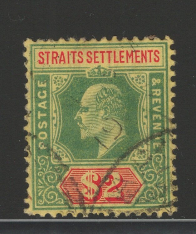 Straits Settlements 1909 King Edward VII $2 Scott # 126 Used