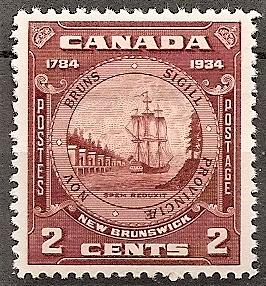 Canada  210 Mint OG 1934 New Brunswick Seal