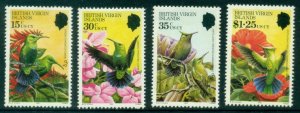 VIRGIN ISLANDS 1982 Beautiful Hummingbirds (4v Cpt) MNH