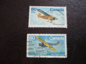 Stamps - Canada - Scott# 971-972 - Used Part Set of 2 Stamps