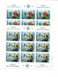 Yugoslavia 1970   Europa sheets Mint VF NH - Lakeshore Philatelics