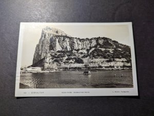 1934 British Gibraltar RPPC Postcard Cover to Barcelona Spain