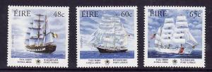 Ireland-Sc#1620-2-unused NH set-Tall Ships-Sailing-2005-