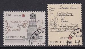 Finland    #621-622  cancelled  1979  Europa  postal history