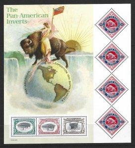 U.S. Full Sheet Sc. #3505 Pan-American Inverts MNH L185