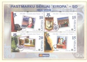 Latvia Sc 637 2006 Europa stamp sheet  mint NH