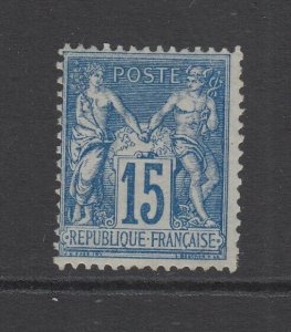 France, Scott 92 (Yvert 90), Mint, large part OG