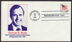 George Bush VP 1st Term 1981 Inauguration Elite U/A Cover