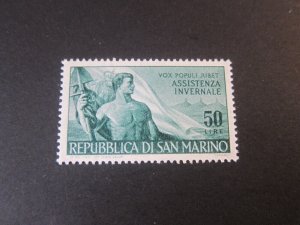 San Marino 1956 Sc 374 set MH