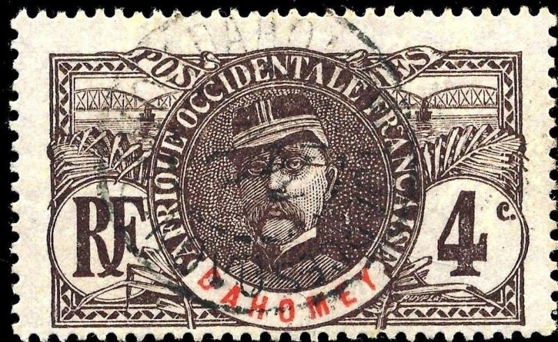 DAHOMEY - 1911 - CACHET À DATE DE PORTO-NOVO SUR 4c FAIDHERBE 