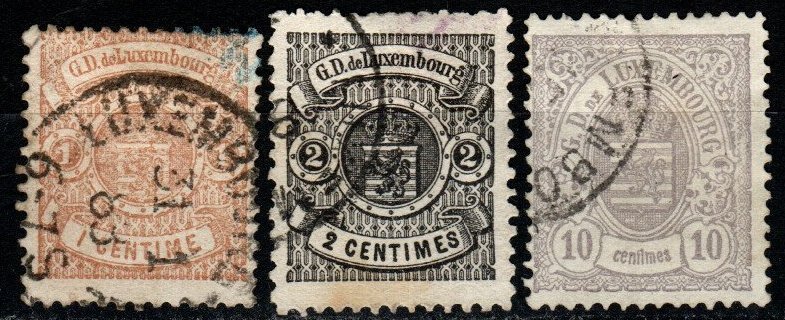 Luxembourg #40-1, 43 F-VF Used CV $9.20 (X5011)