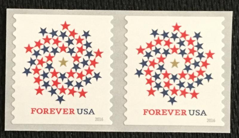 US #5130 MNH Coil Pair Patriotic Spiral
