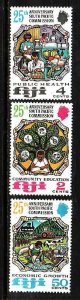 Fiji-Sc#324-6- id9-unused NH set-Education-1972-