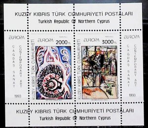 1993 Turkish Cyprus Europa CEPT MNH** Sheet 15149-