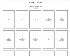 SOMALIA STAMP ALBUM PAGES 1894-1999 (201 PDF digital pages)