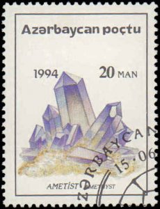 Azerbaijan #419-422, Complete Set(4), 1994, Minerals, Used, CTO