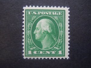 1912 #405 1c Washington Perf 12 Wmk 190 MNH OG F/VF CV $15 Includes New Mount