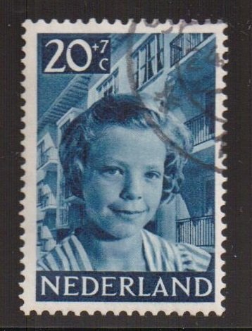 Netherlands   #B233  used 1951  child welfare 20c