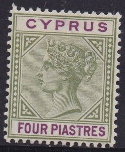 CYPRUS 1894 QV 4PI