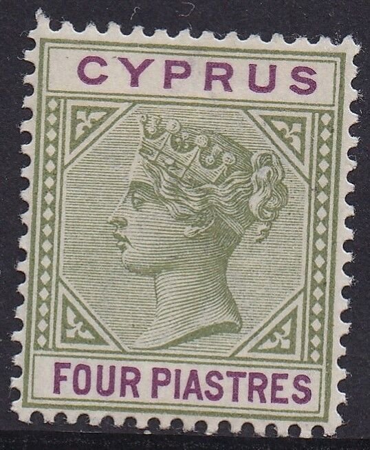 CYPRUS 1894 QV 4PI