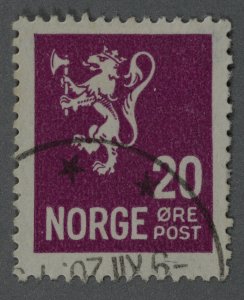 Norway #118 Used Fine Place Cancel Date 9 XII 26(?) HRM