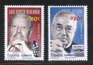 Spain 3799-3800 MNH,  Film Personalities Set from 2011.