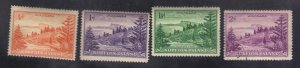 NORFORK ISLAND SCOTT #1,2,3,4 MNH 1947