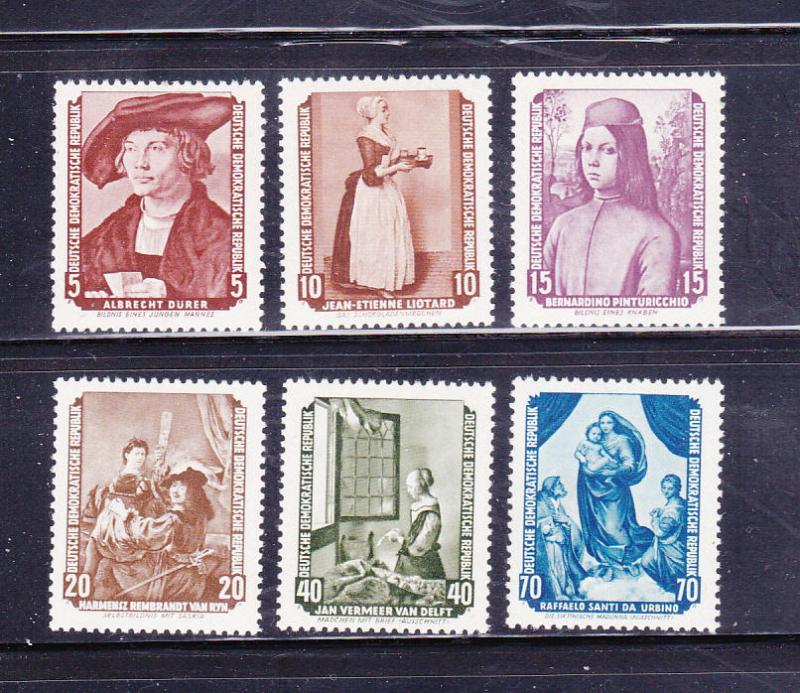 Germany DDR 272-277 Set MH Art, Paintings