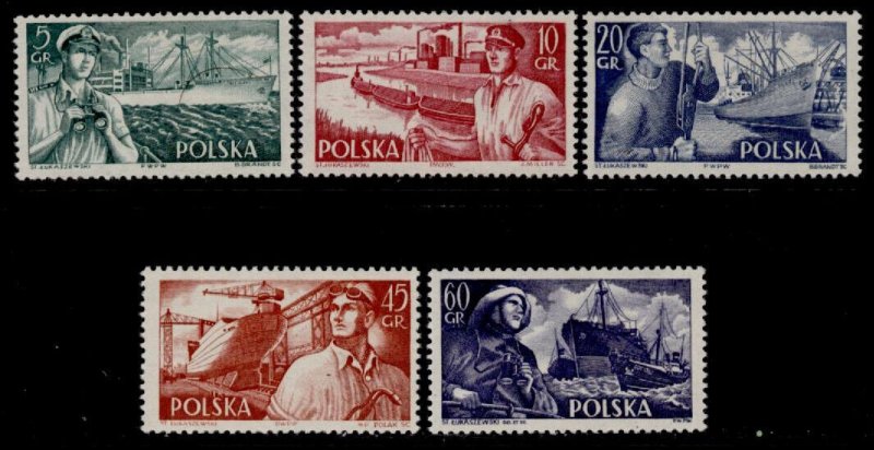 Poland 719-23 MNH Ships