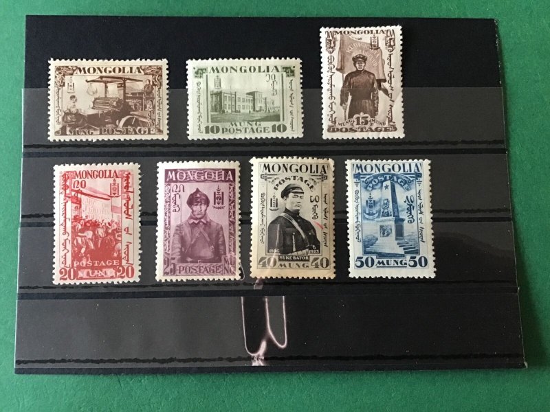 Mongolia Revolution Mounted Mint Stamps R44906 