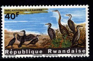 RWANDA Scott 107 MH* Bird stamp